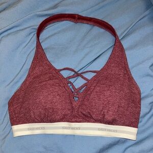 Gilly Hicks Burgundy Halter Bralette
